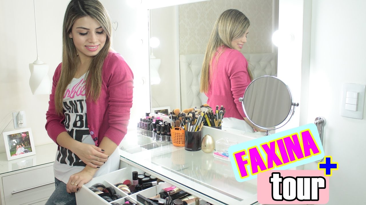 VLOG Faxina e Organização + Tour Penteadeira | #PahTodoDia #13