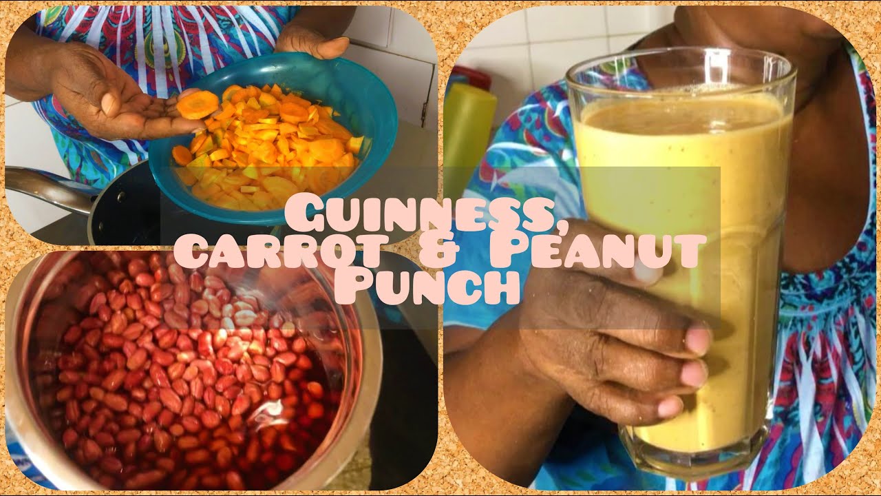 Guinness, Carrot and Peanut Punch