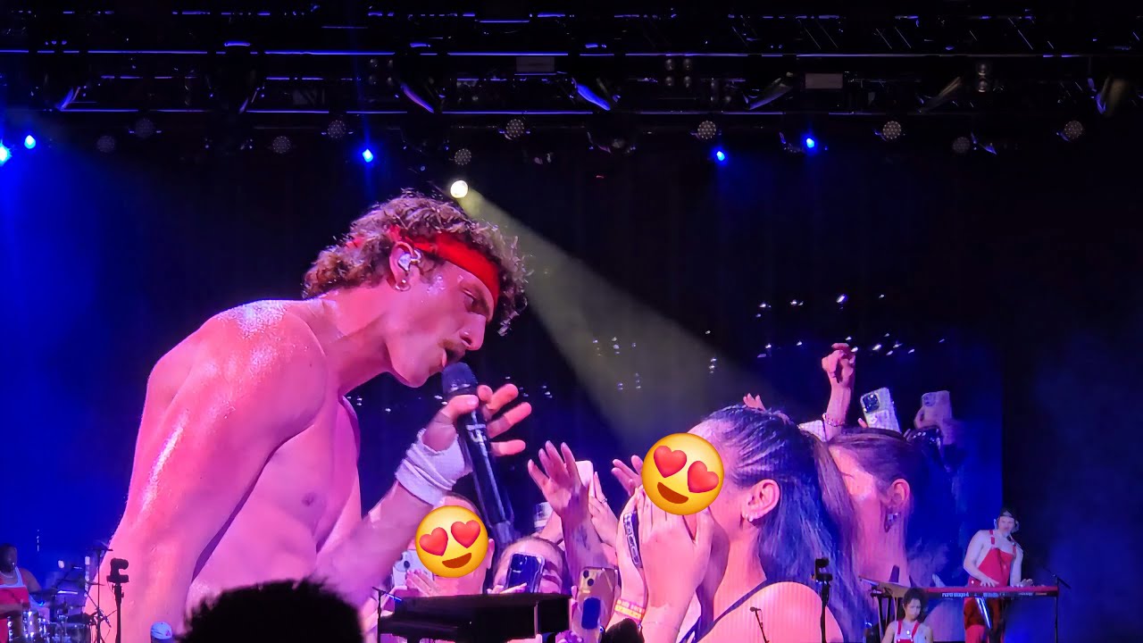 Benson Boone -  Drunk in My Mind song  (Fireworks and Rollerblades World Tour 2025 @The Riverstage)