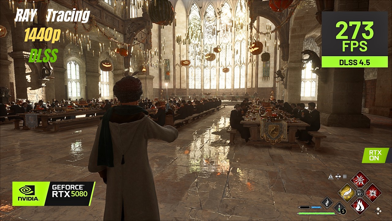 Hogwarts Legacy | Ray Tracing with DLSS 4.5 (RTX 5080)