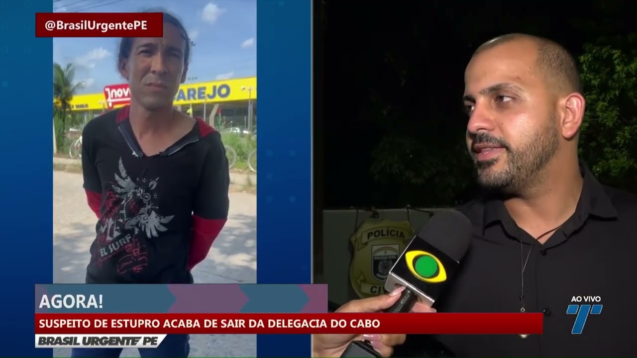 Suspeito de estupro acaba de sair da delegacia do Cabo de Santo Agostinho