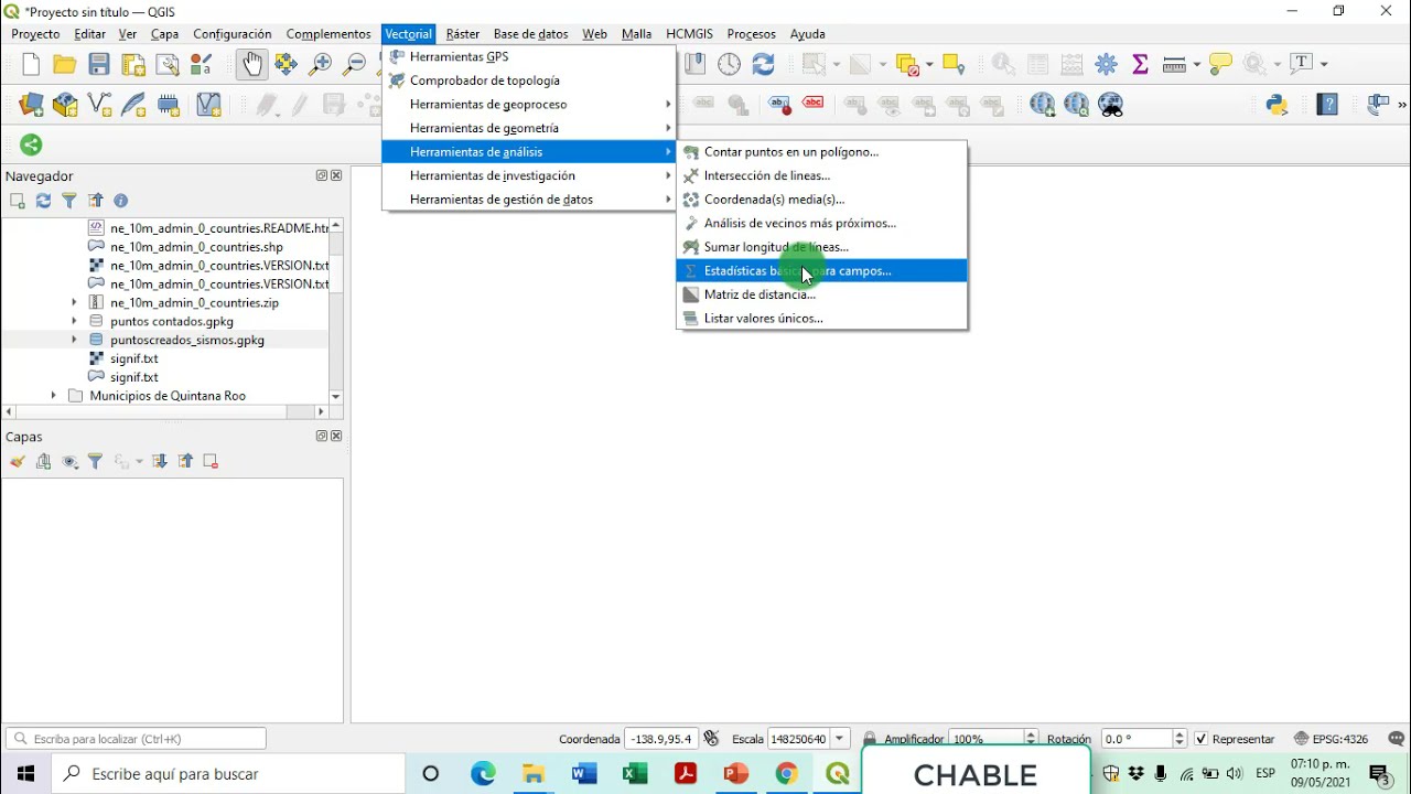 QGIS BASICO 16 cálculos de estadísticas básicas