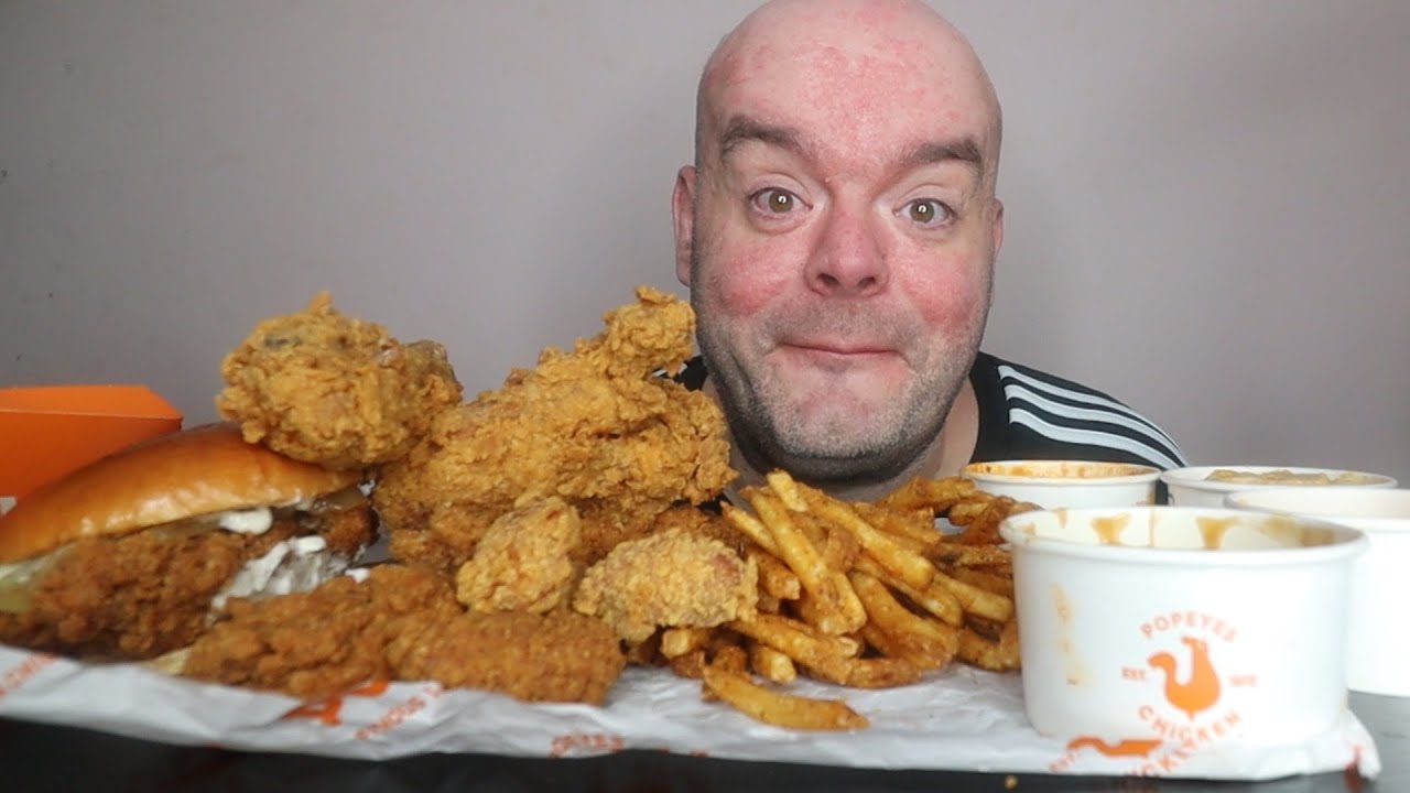 popeyes asmr mukbang