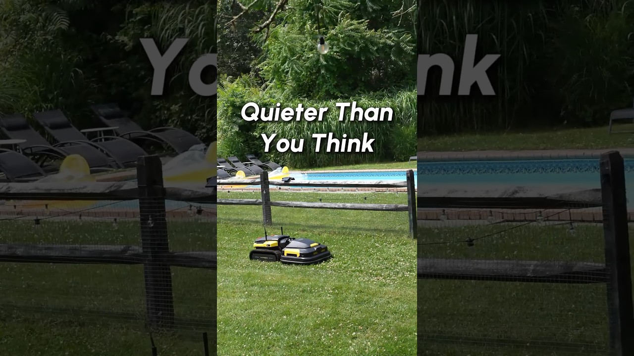 Yarbo quieter than you think! Experience minimal noise, making yard care a breeze. #lawnmower #robot