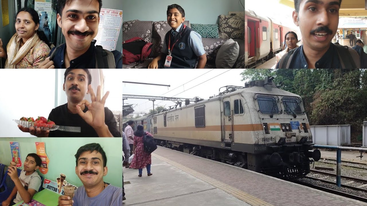 Aluva to Chiplun|Netravati Express|Surprise visit|Travel and food with Basil|Malayalam