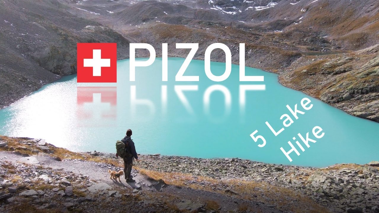 Switzerland. Pizol. 5 Lake trail. Silent Hiking Video【4K】