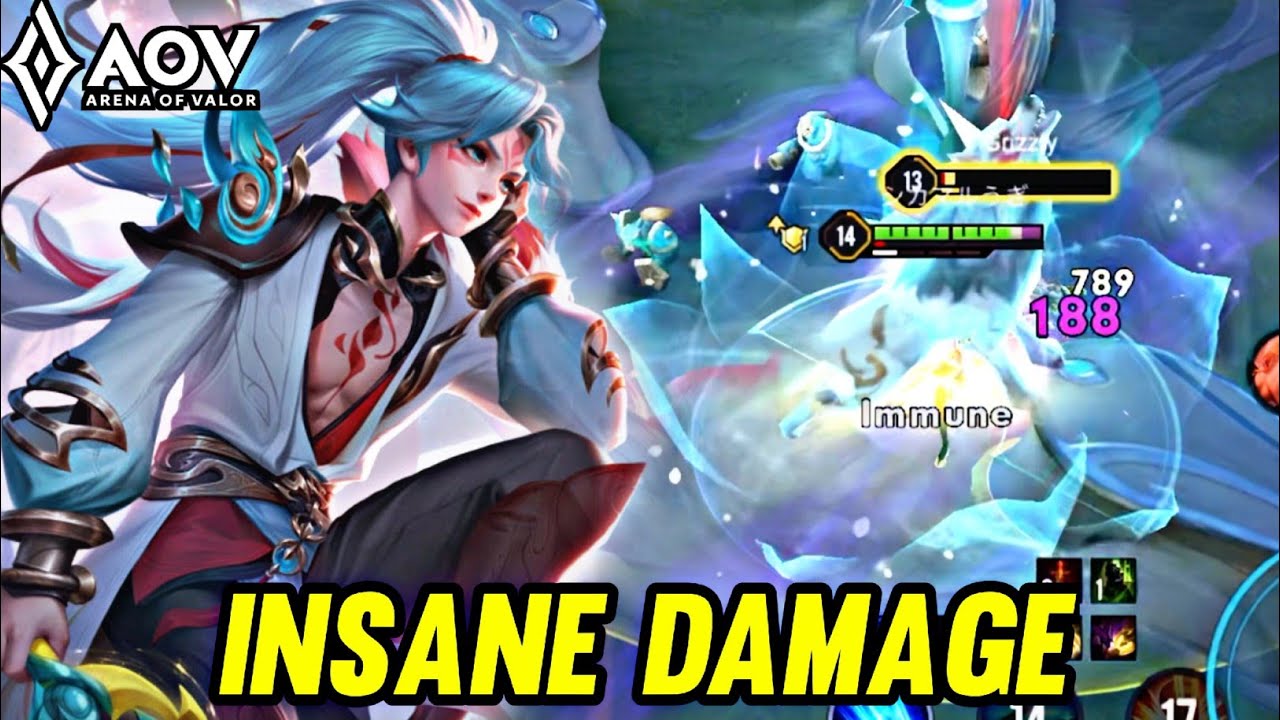 AOV : ALLAIN GAMEPLAY | INSANE DAMAGE - ARENA OF VALOR LIÊNQUÂNMOBILE ROV