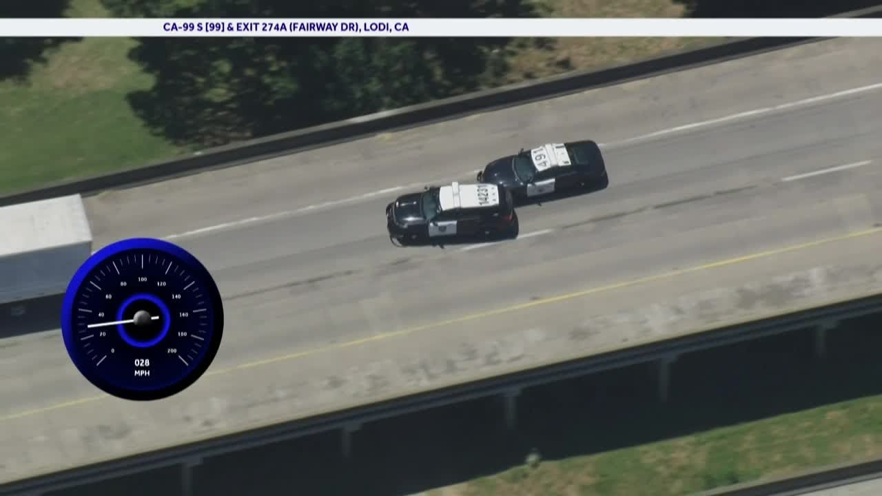 CHP tries PIT maneuver on stolen Sacramento police cruiser