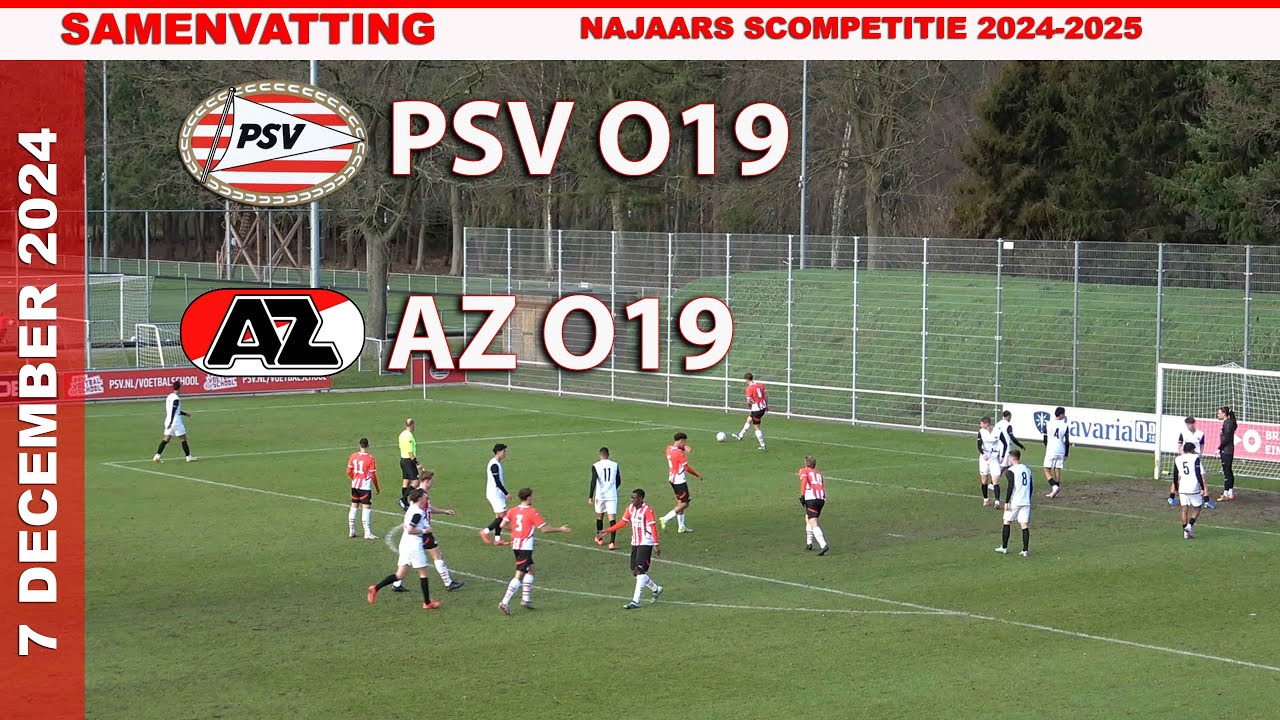 COMPETITIE | Samenvatting PSV O19 - AZ O19 zaterdag 7 december 2024