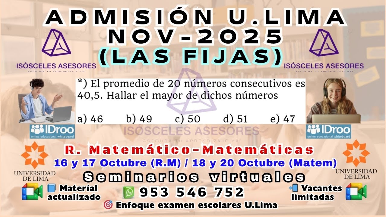 U.lima  Admisión Nov- 2025- Seminario/Repaso de LAS FIJAS