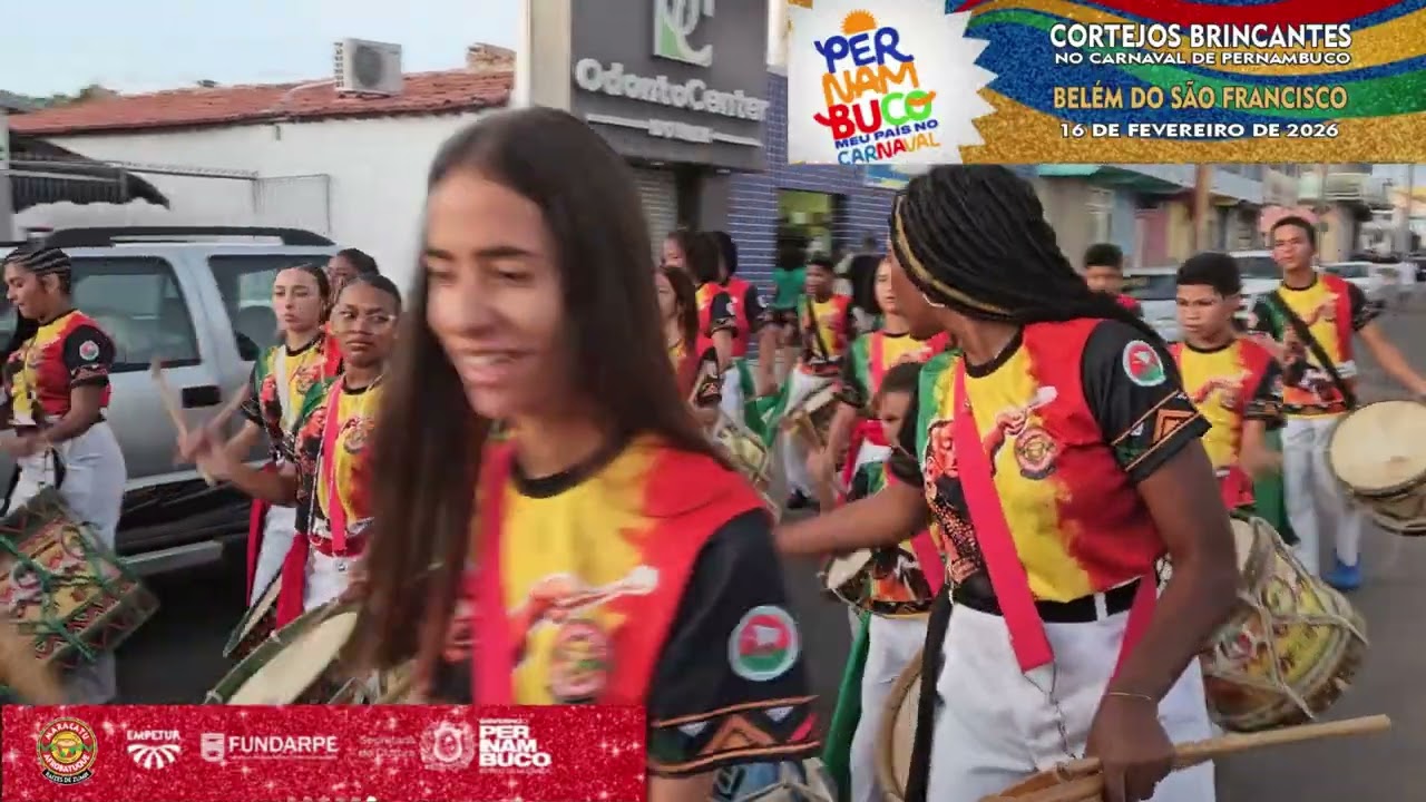 MARACATU AFROBATUQUE, faz apresentação histórica, no Carnaval de Belém do São Francisco - Parte 2