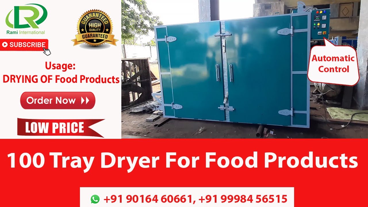 Tray Dryer Machine | 500KG Capacity Cashew Borma Dryer | Cashew Tray Oven Machine | RAMI Brand