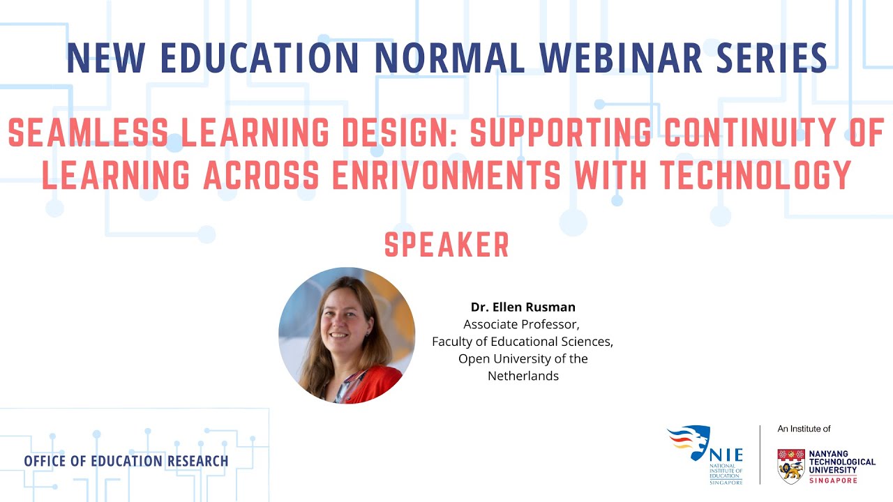 Seamless Learning Design: Supporting Continuity of Learning across Environments with Technology
