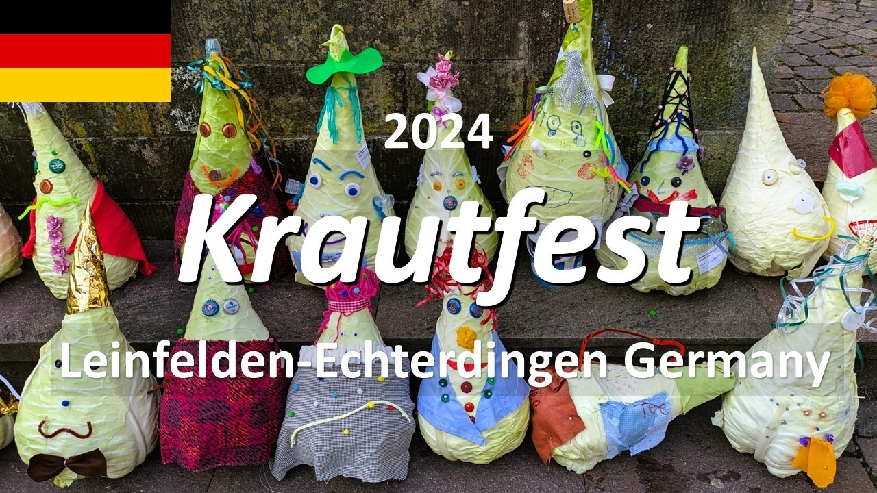 【Krautfest 2024】🇩🇪Pointy Cabbage in Leinfelden-Echterdingen, Germany / Day Trip from Stuttgart