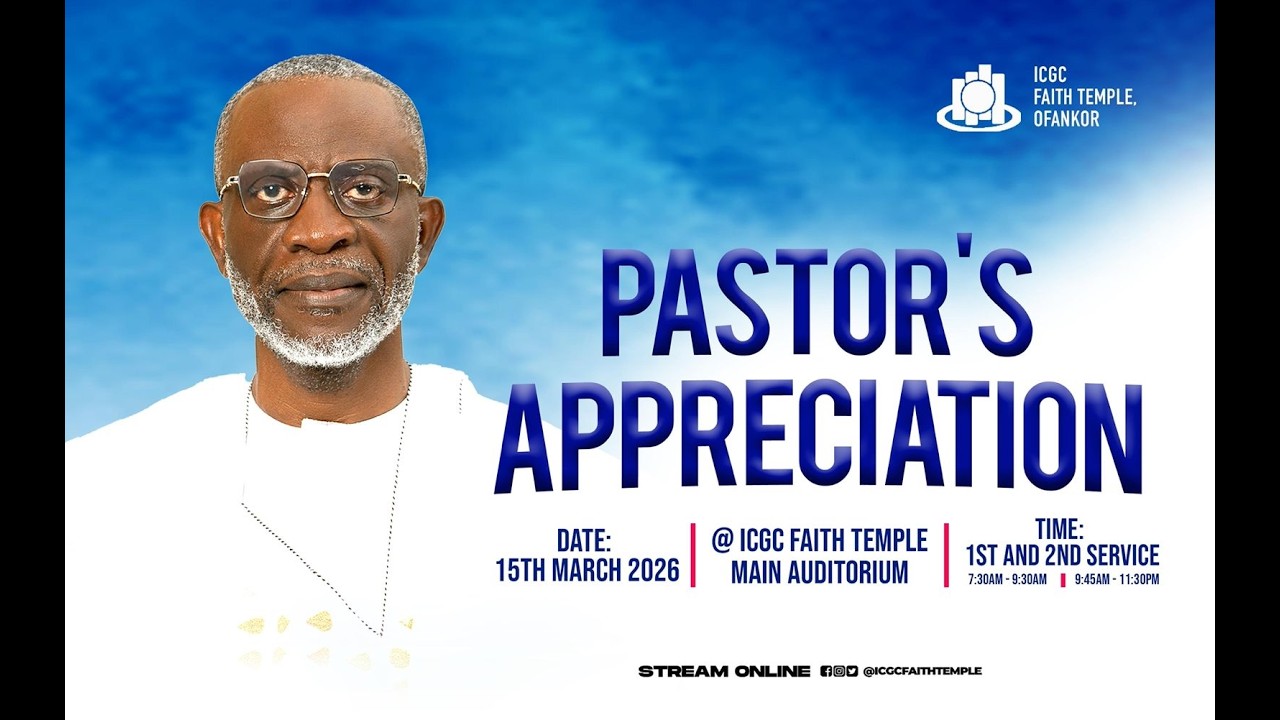 SECOND SERVICE | PASTOR'S APPRECIATION SERVICE | 15TH MARCH, 2026