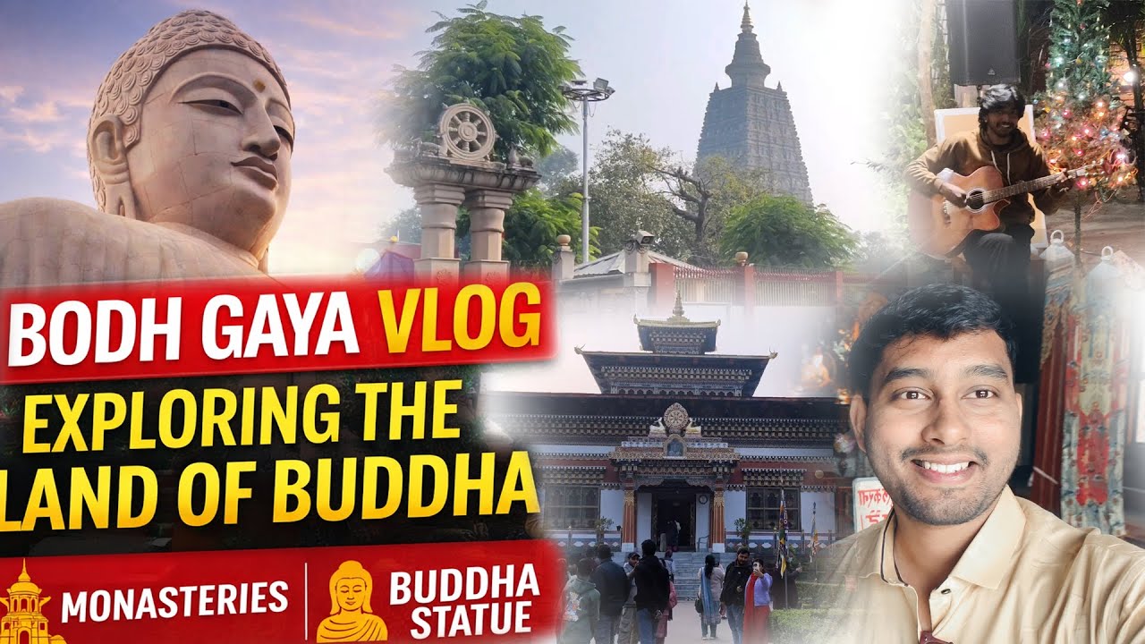 Bodh Gaya Vlog | Exploring the Land of Buddha 🙏 | Monasteries & Giant Buddha Statue