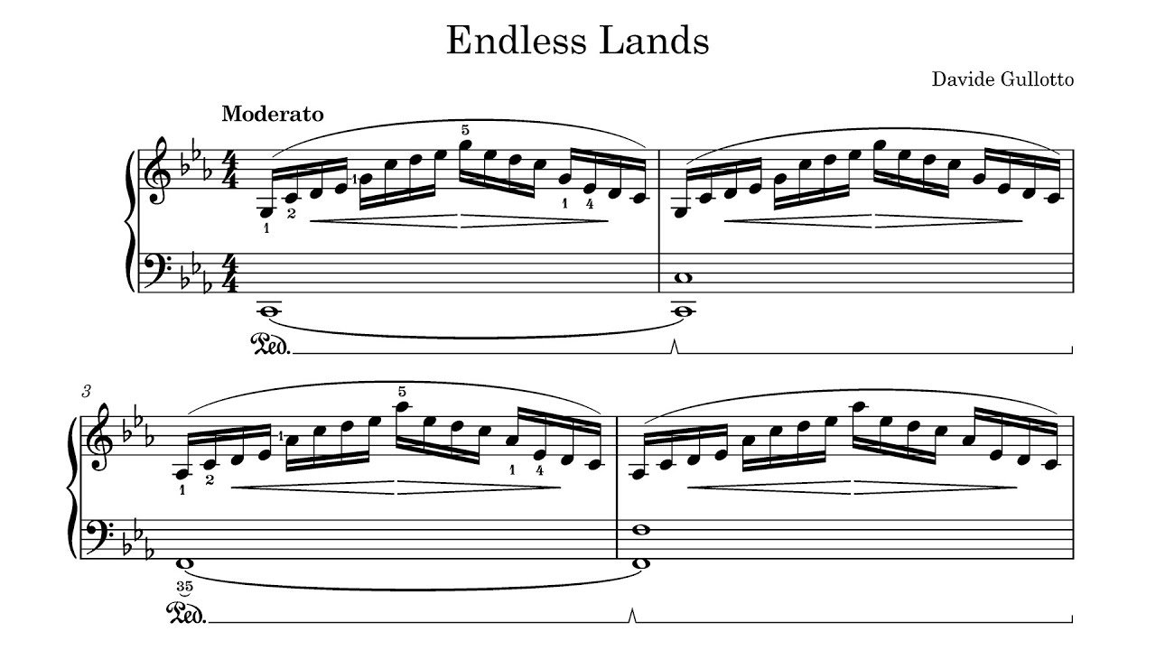 Endless Lands (Sheet Music) - Davide Gullotto