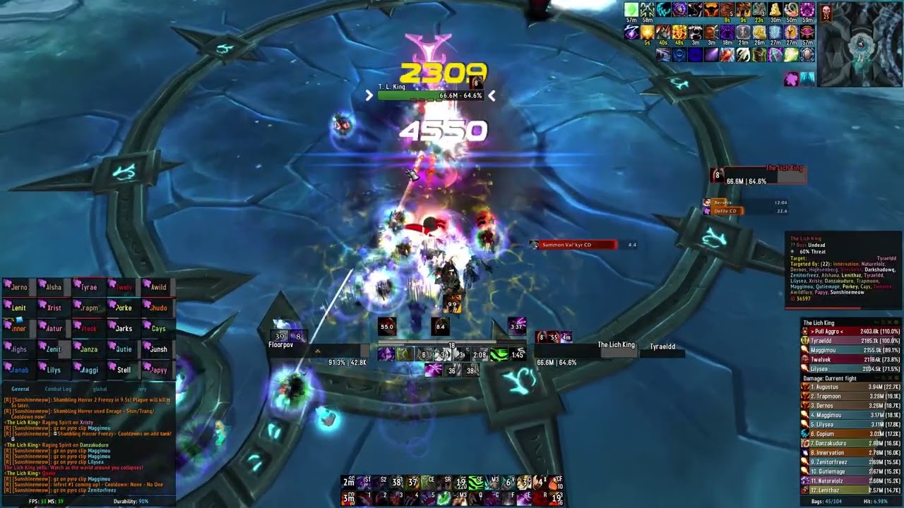 Lich King 25 Heroic - Feral Druid Cat POV