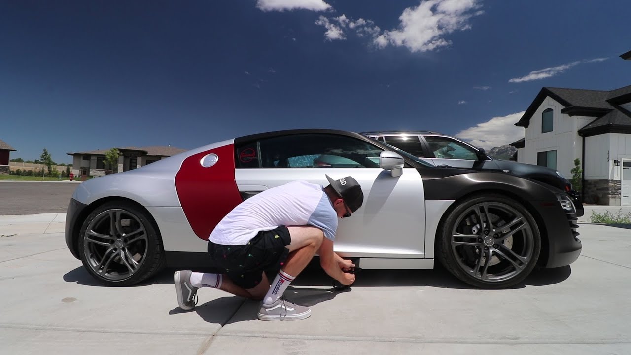 I had to UNWRAP my Audi R8 because I'm Selling it...