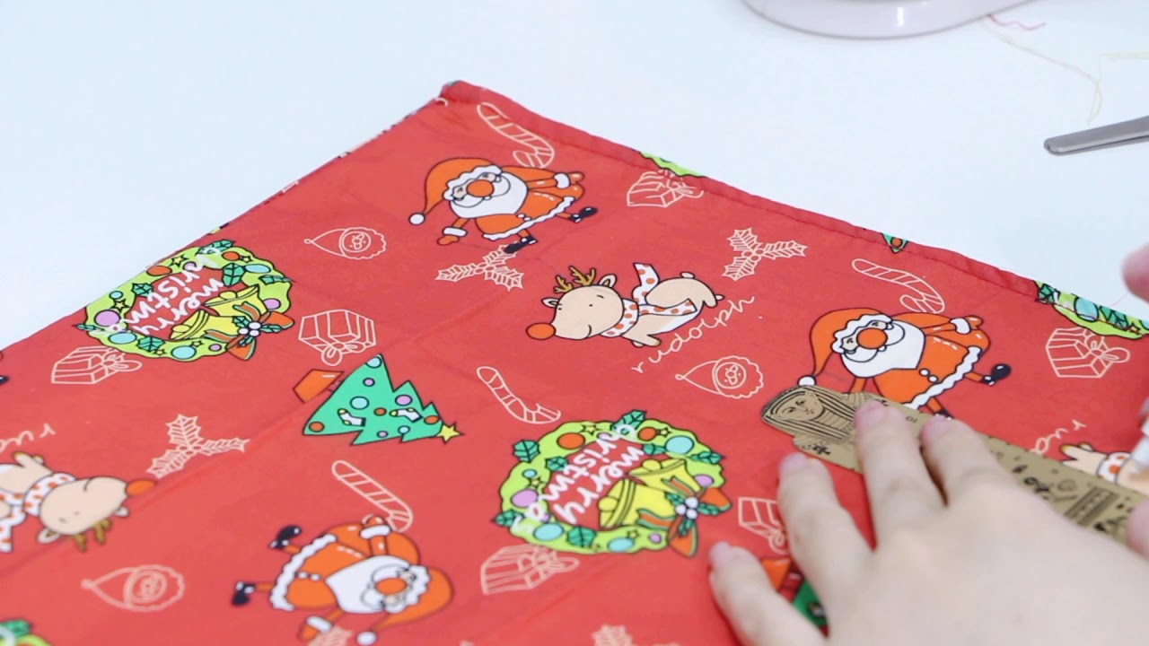 KPCB Tech DIY Christmas Drawstring Bags Project with 201 Sewing Machine
