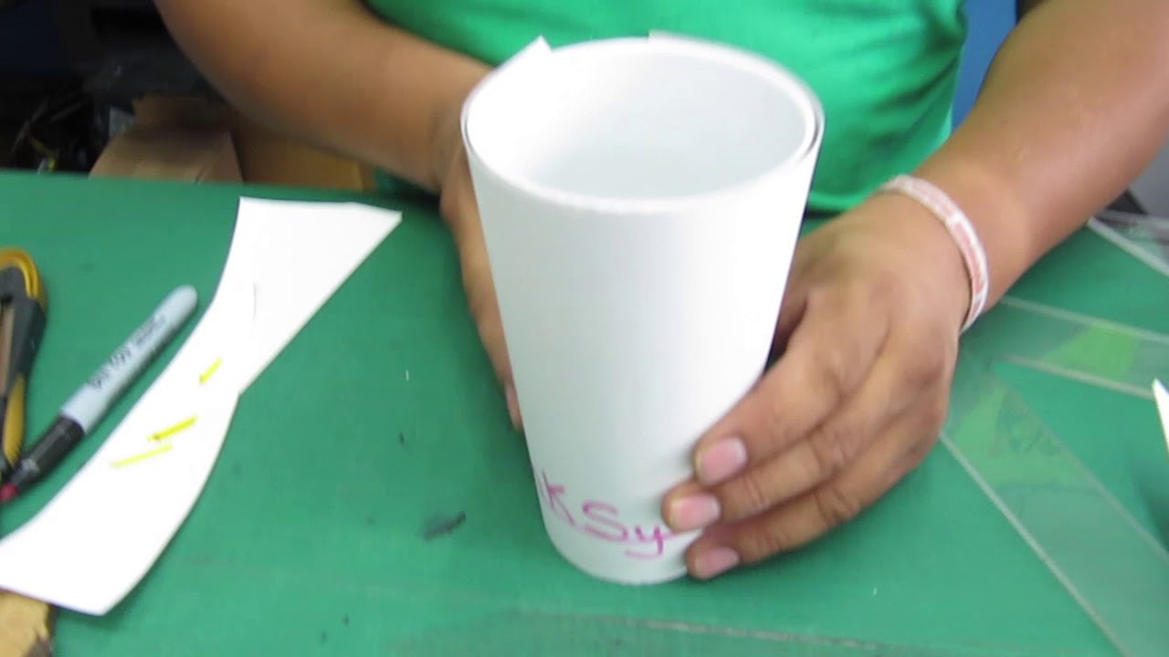 Sublimacion, plantilla para taza Cónica 17 oz.