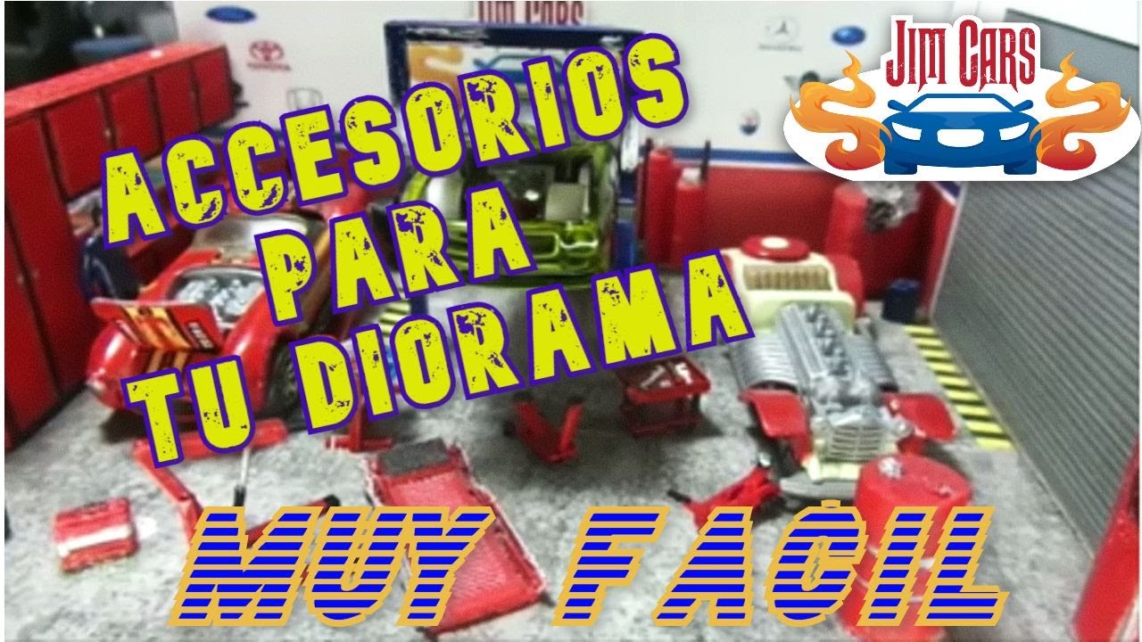 Como hacer accesorios para tu diorama muy fácil  #JimCars #Ligacustom