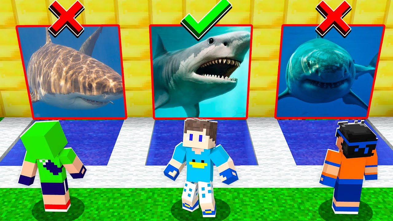 Не Выбирай Неправильный Бассейн с Гигантскими Акулами в Minecraft!!