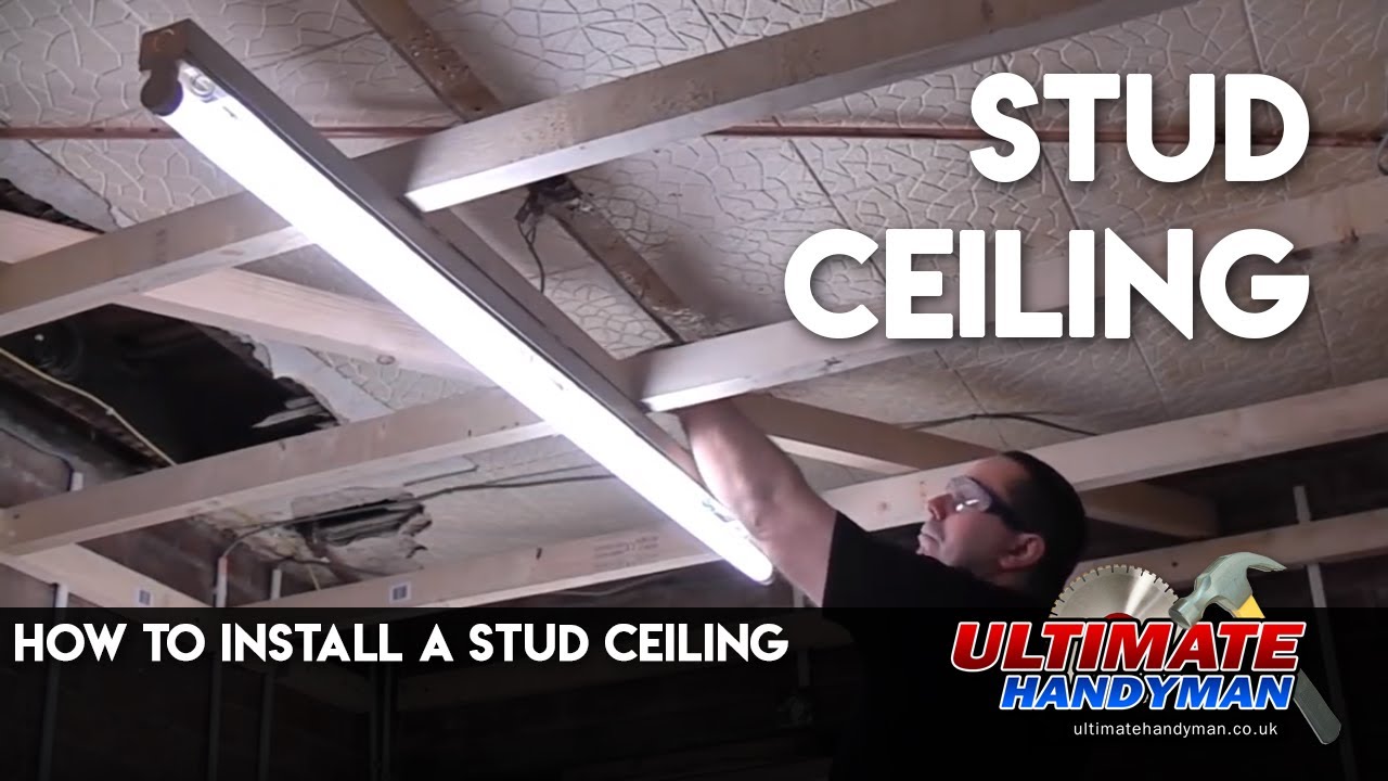 How to install a stud ceiling