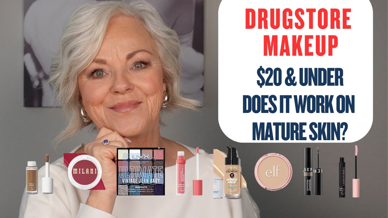 Drugstore Makeup GRWM For Women Over 50 | Affordable Makeup | @nyxcosmetics @elfcosmetics