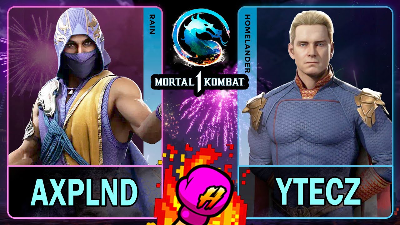 MK1 axpLND (RAIN) VS yTecZ (HOMELANDER)🥊Mortal Kombat 1🥊4K 60ᶠᵖˢ
