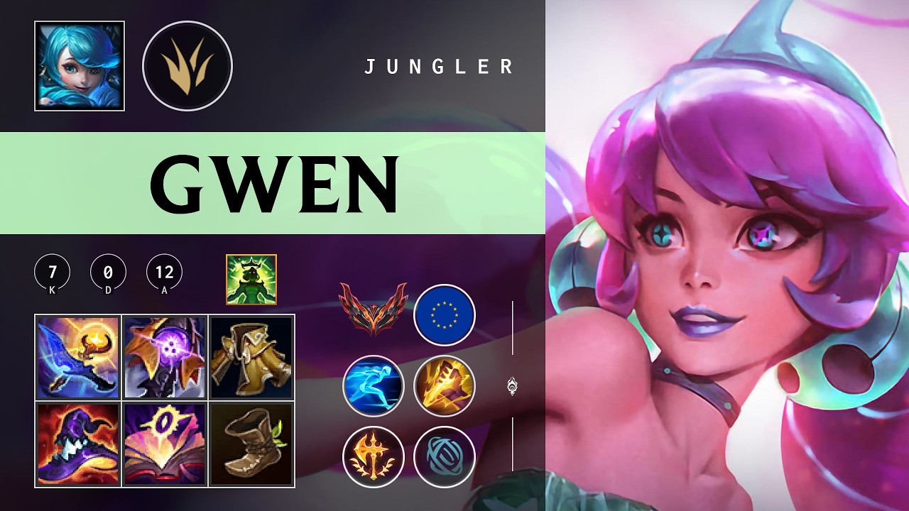Gwen Jungle vs Maokai - EUW Grandmaster Patch 26.04
