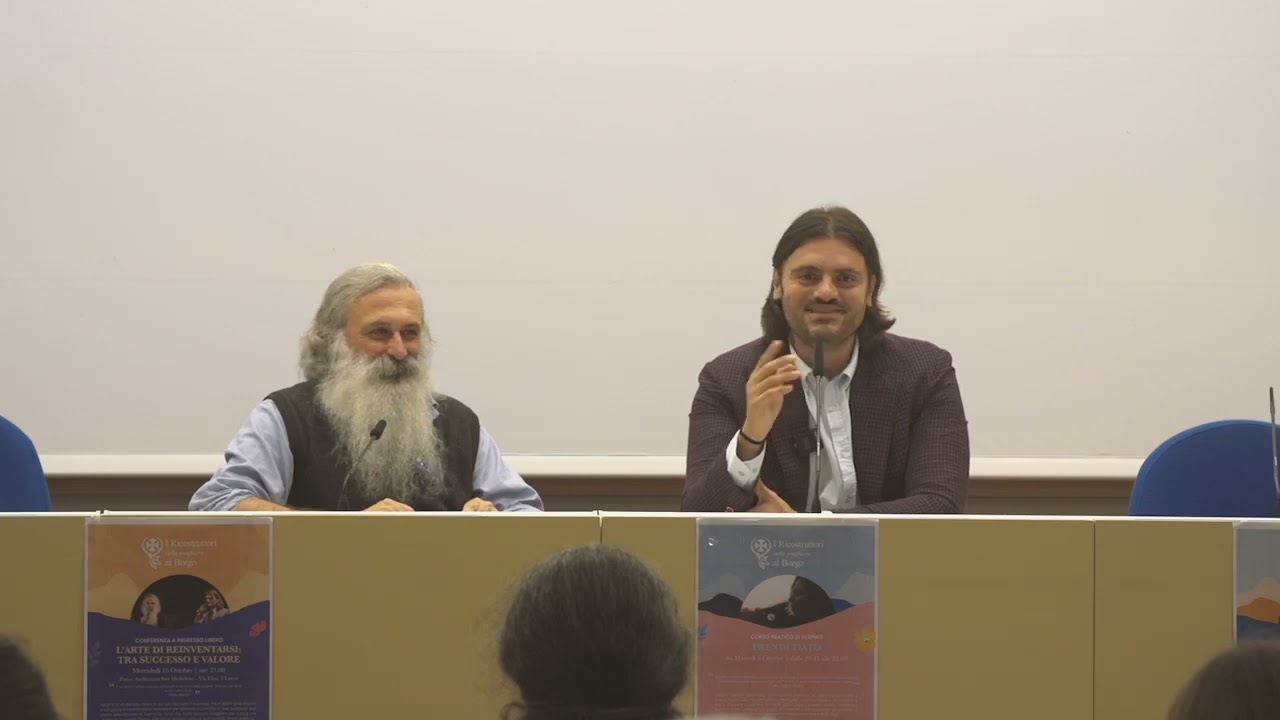 L'arte di reinventarsi. Padre Guidalberto Bormolini insieme al Dr. Stefano Bartoli.