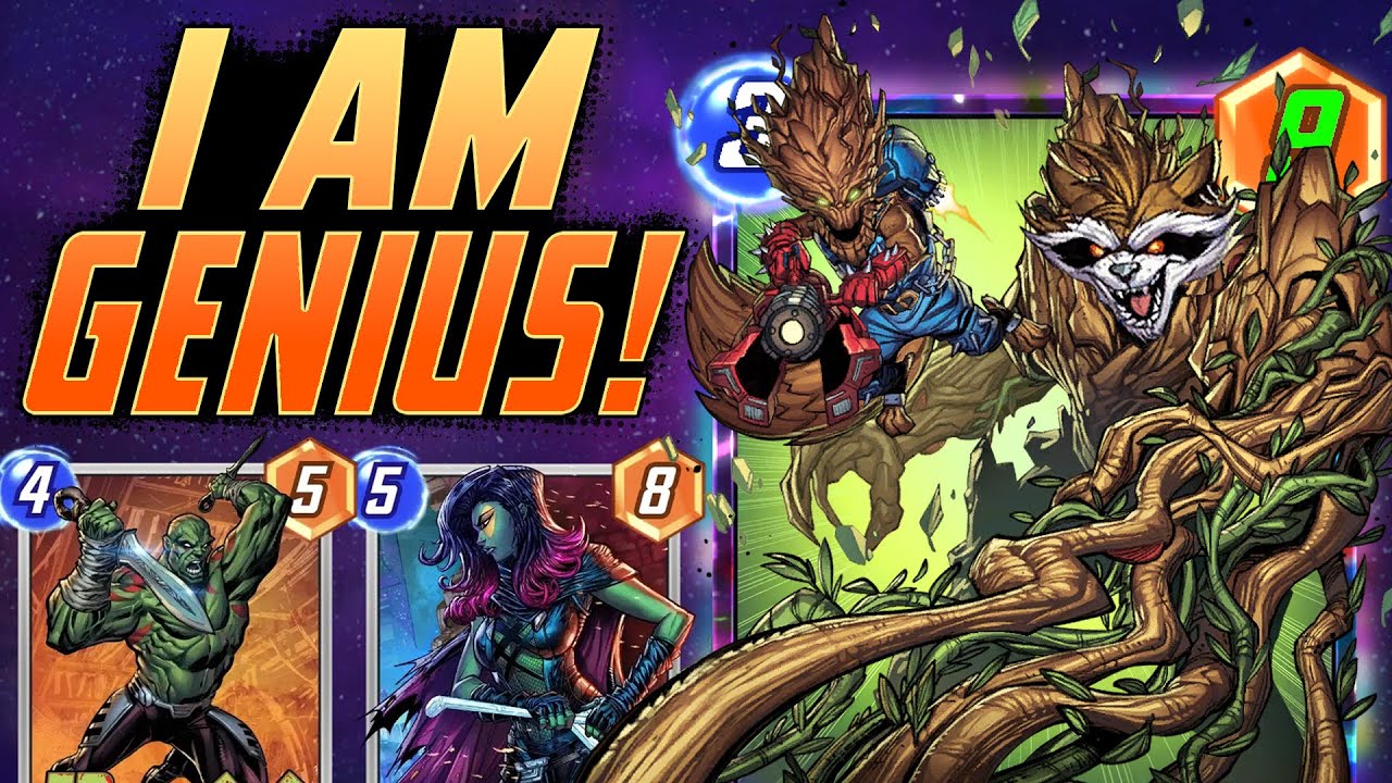 I AM GENIUS. This Rocket & Groot deck is BUSTED!!