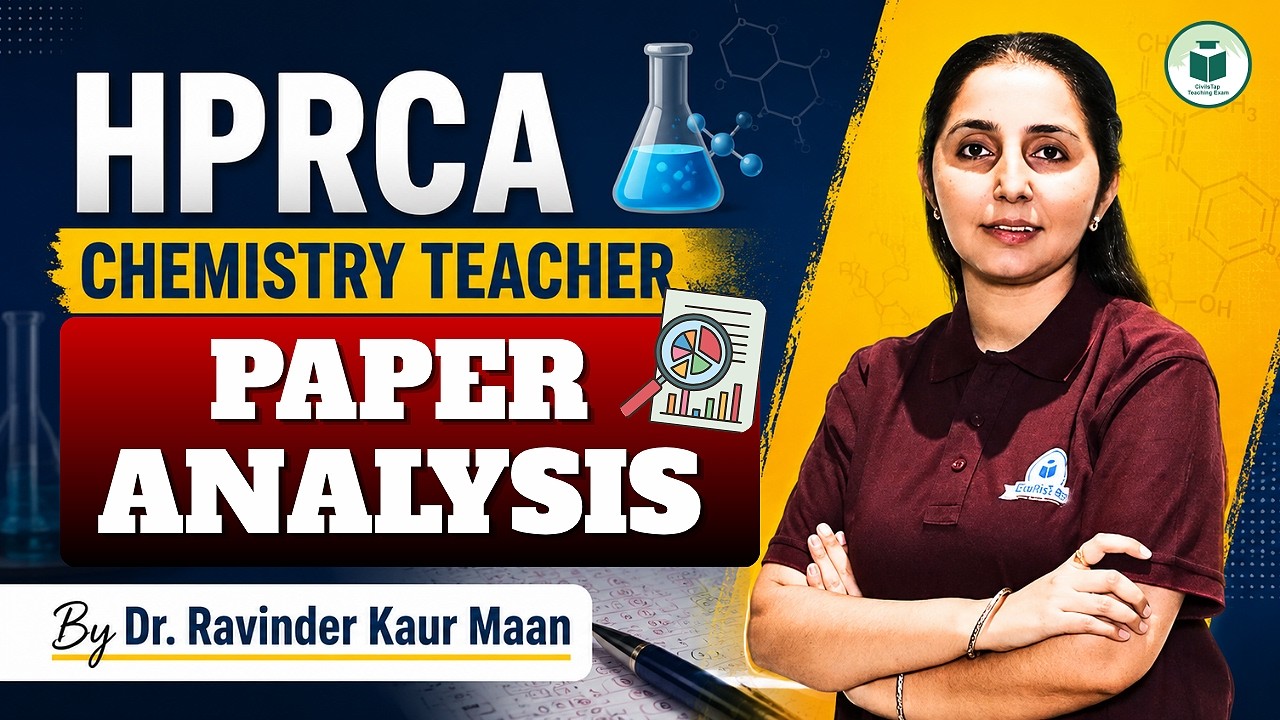 HPRCA Chemistry Teacher Paper Analysis 2026 | Complete Review | Expected Cut-Off | CivilsTap