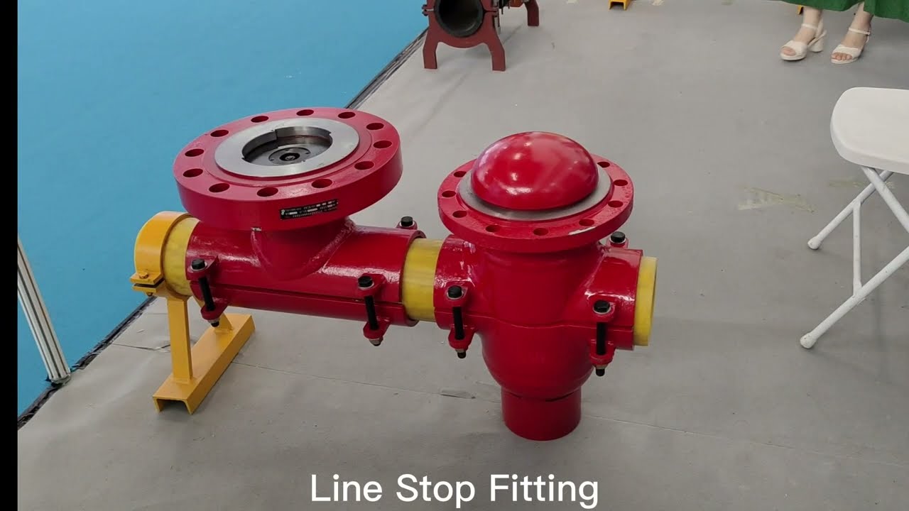 Line Stop fitting also known as Split Tee