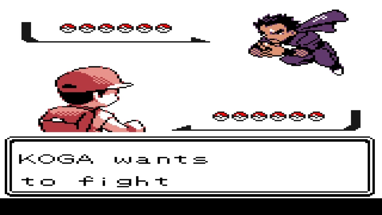 Pokemon Static Yellow - Gym Leader Koga ( REMATCH )