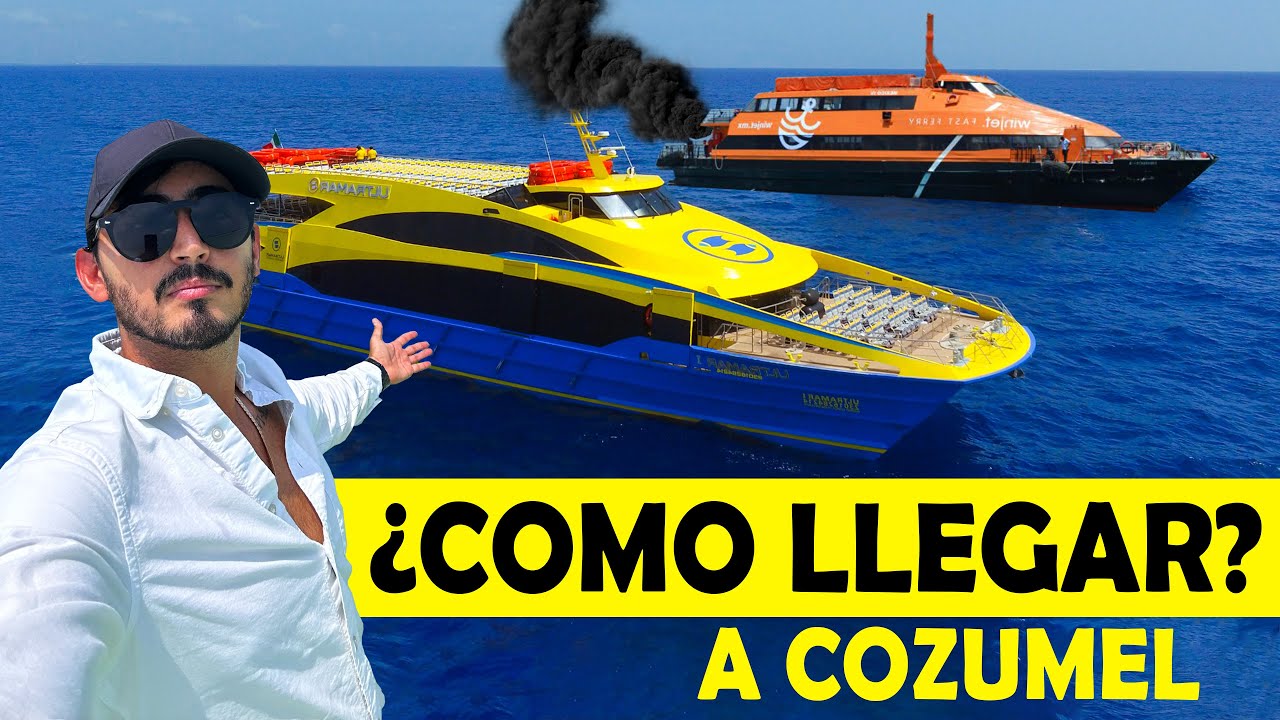 ¿Cómo llegar a Cozumel por tu cuenta? Ferry de Ultramar vs Winjet