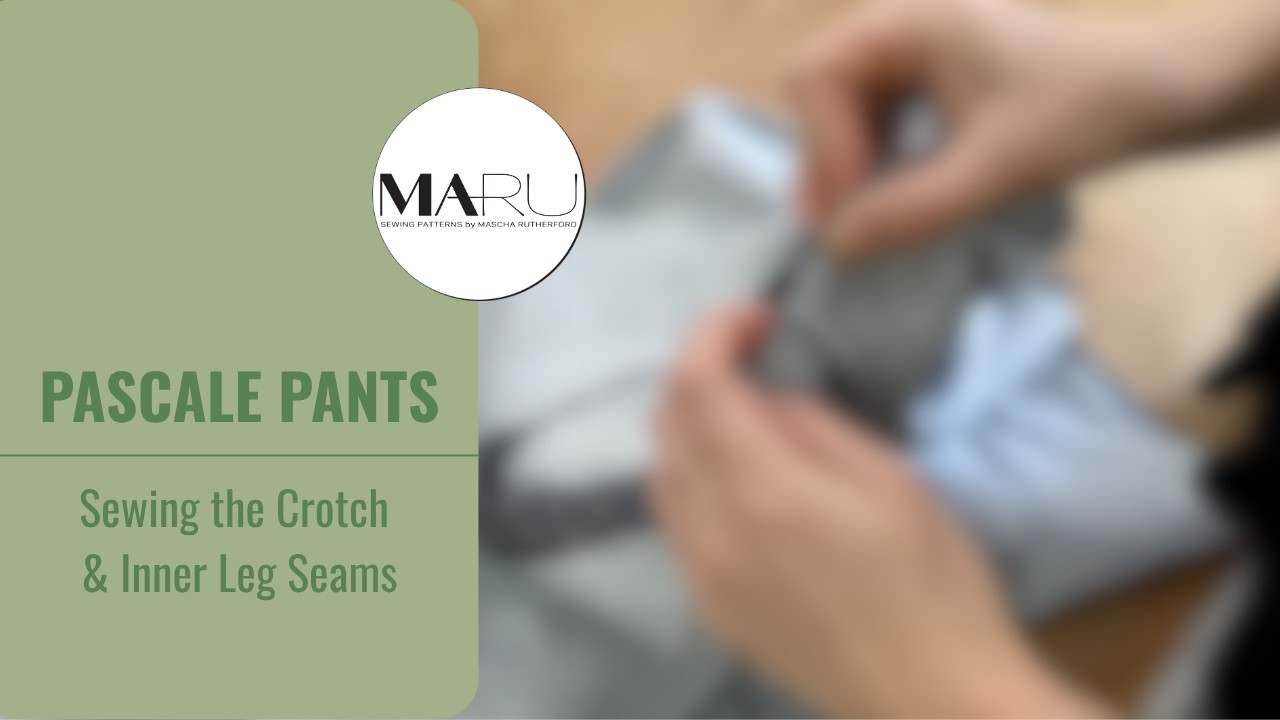 Sewing together the crotch and inner leg seams on the SEWme Basic Pants
