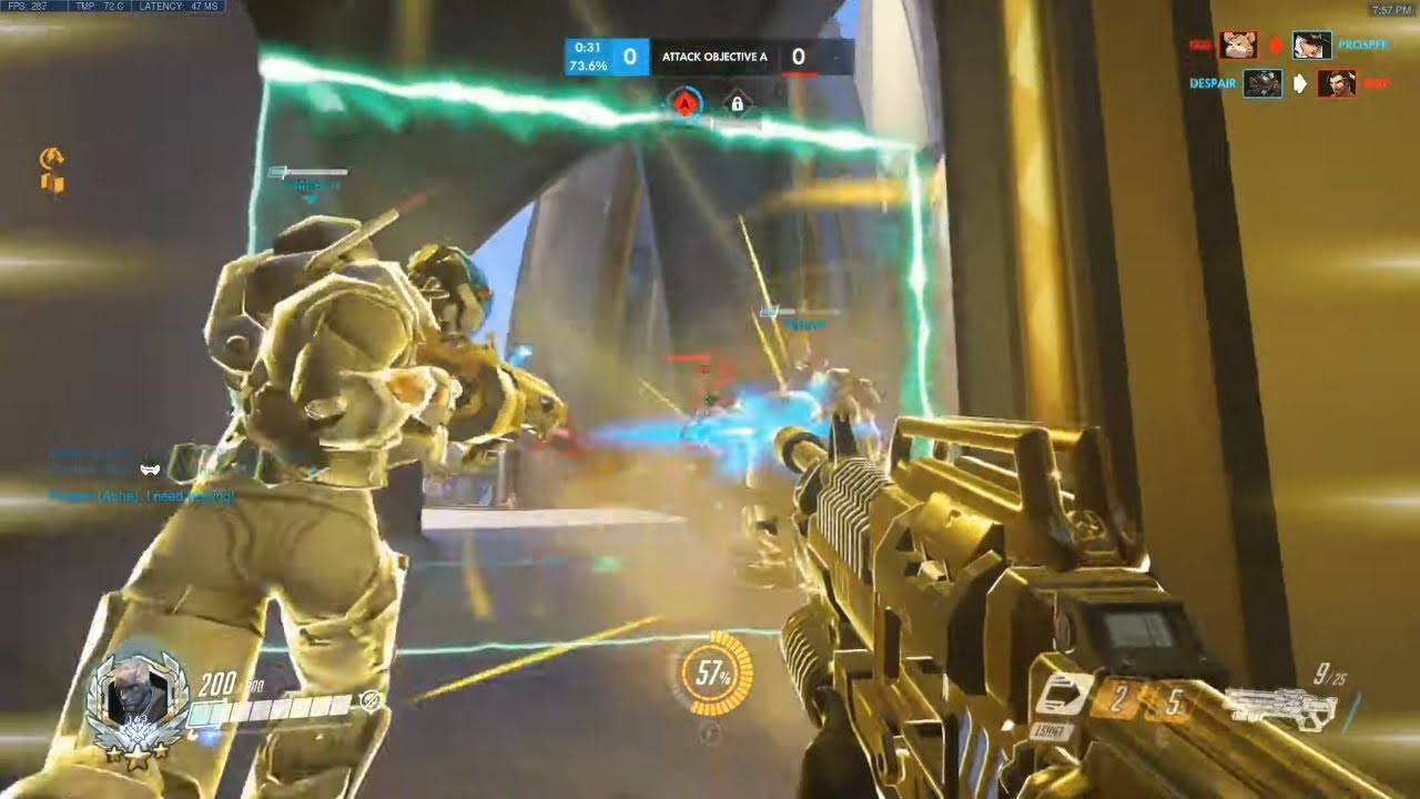 KABAJI TOP 500 SOLDIER 76 duo w/ Super Rein! [ OVERWATCH SEASON 22 TOP 500 ]
