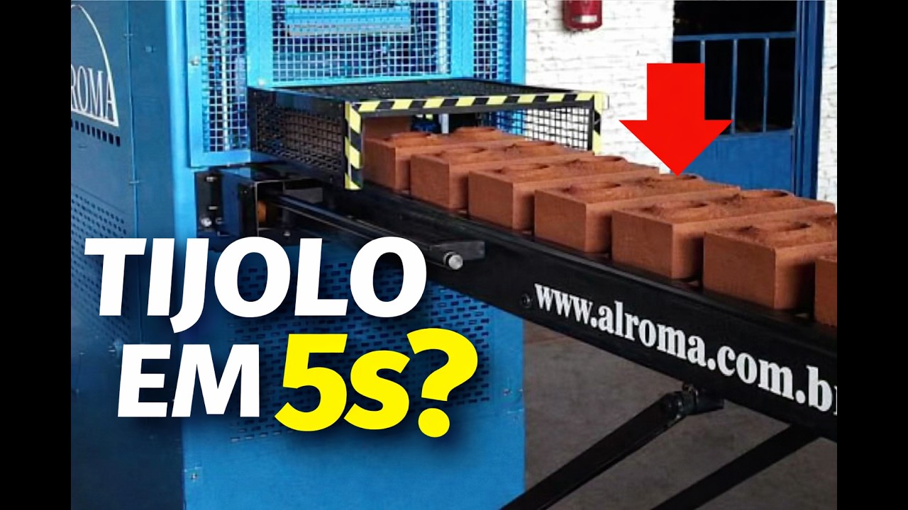 Prensa Automática Para Tijolos Ecológicos - Alroma