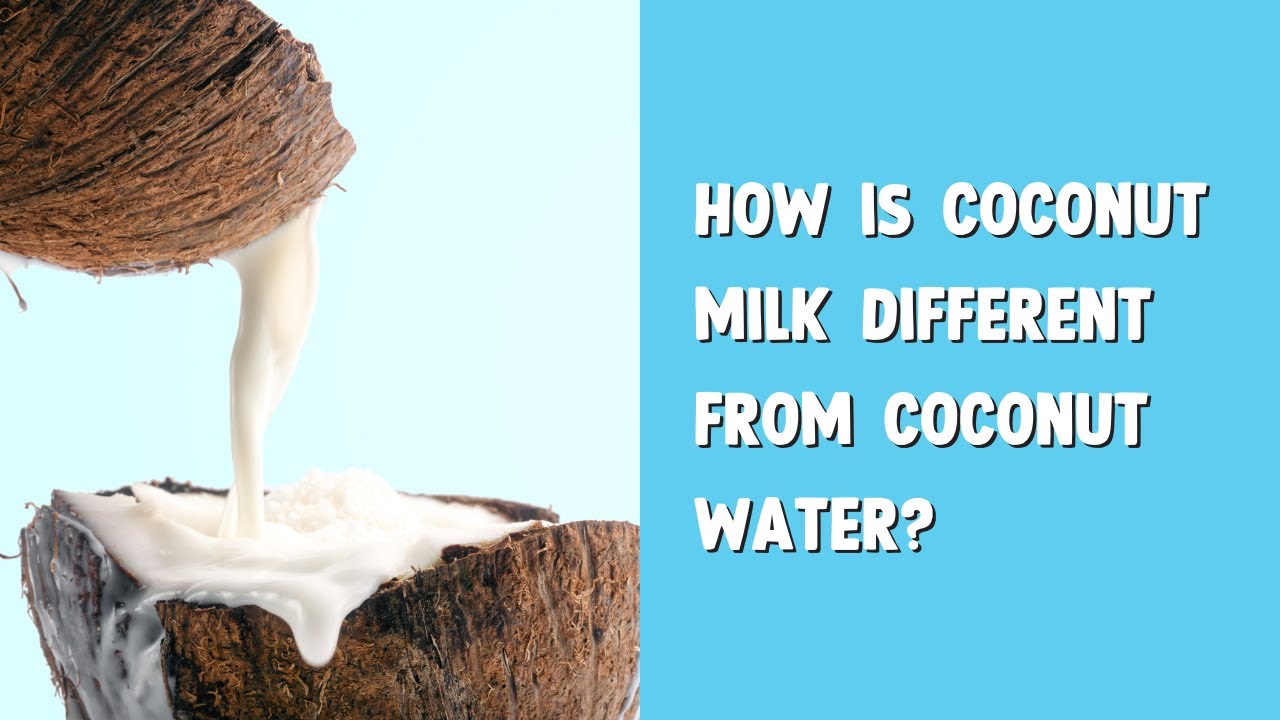 Differences between coconut water and coconut milk 🥥  #TasteTheDifference