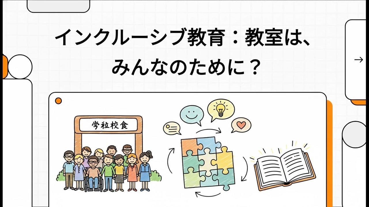 インクルーシブ教育：教室は、みんなのために？