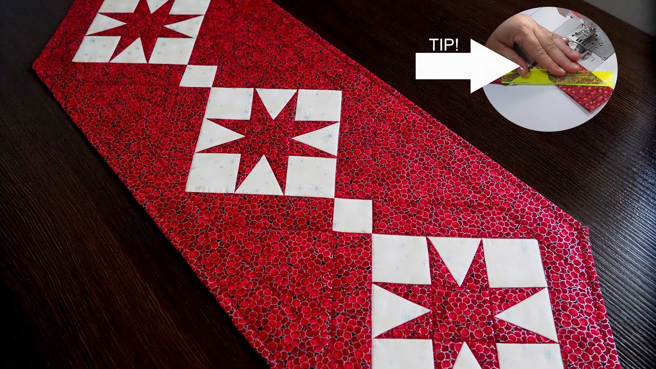 Christmas Star. Tip for finishing the border. Rulers #lizadecor tutorial