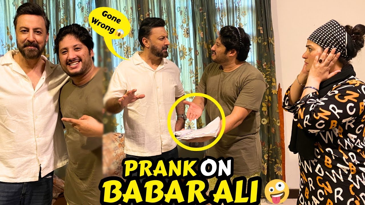 First Ever Prank On BABAR ALI Uncle On shoot🤪| Gone seriously wrong😱|