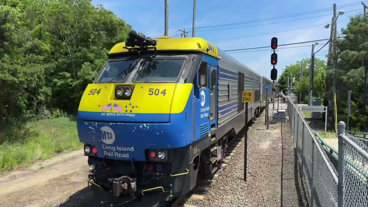 Long Island Rail Road Train 6095 at Speonk Sunday July 6, 2025