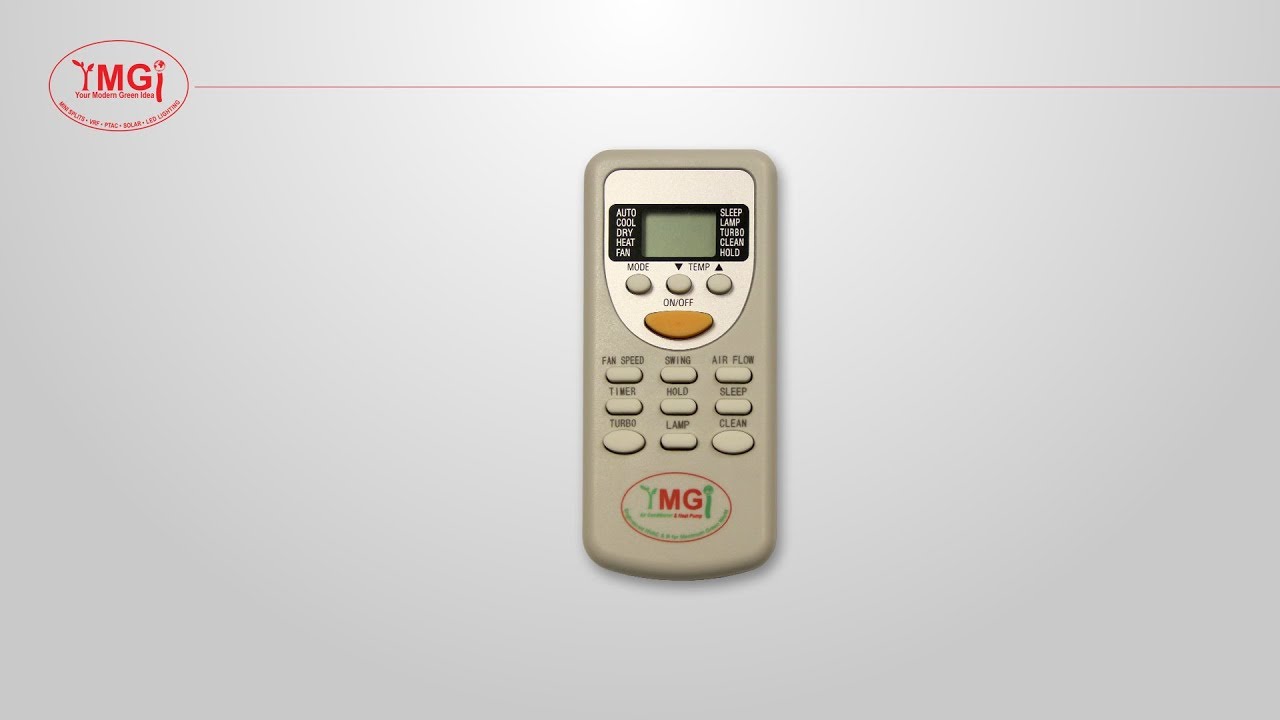 YMGI Remote Control Instruction Video 13 SEER M1