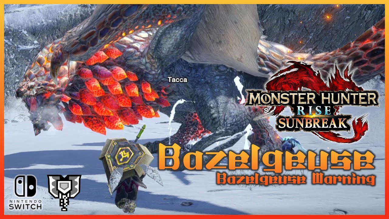 Monster Hunter Rise - Sunbreak - Bazelgeuse Warning - Charge Blade Solo - Nintendo Switch