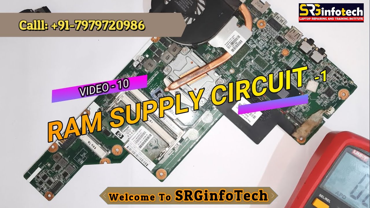 Laptop RAM SUPPLY CIRCUIT Tracing #Laptop #Chip #Level #Training #Repairing - SRGinfoTech