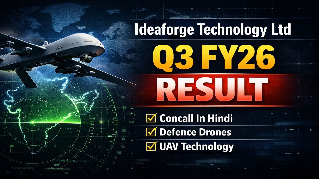 IdeaForge Technology Ltd Q3 FY26 Results Analysis | Defence Drone Growth Story? | Full Hindi Review