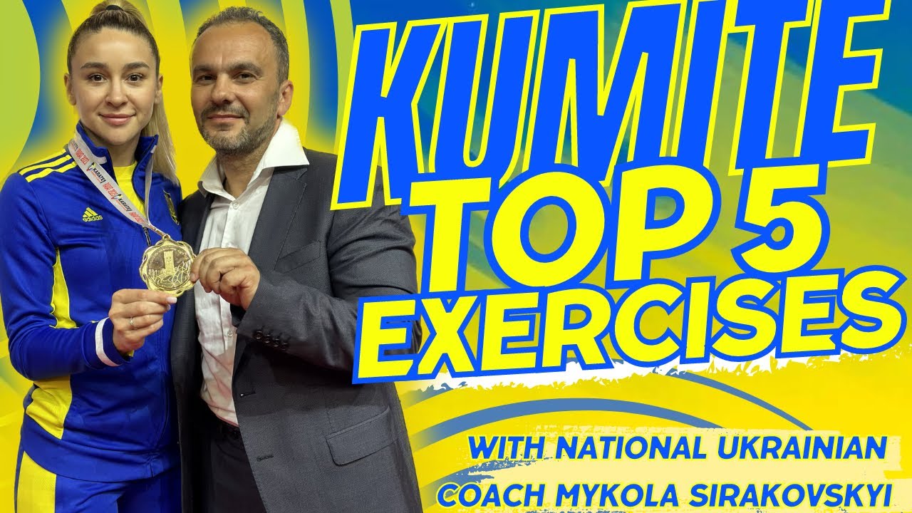 TOP 5  WKF Kumite Exercises with Nick Sirakovskiy and Anzhelika Terliuga. Karate 55